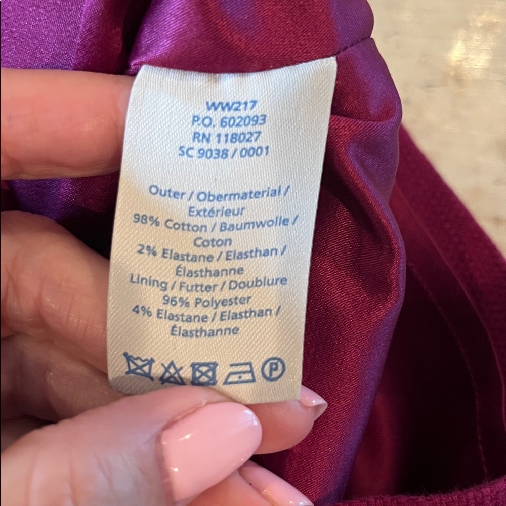 Boden Sheath magenta Textured dress | size 8 p - Picture 7 of 9